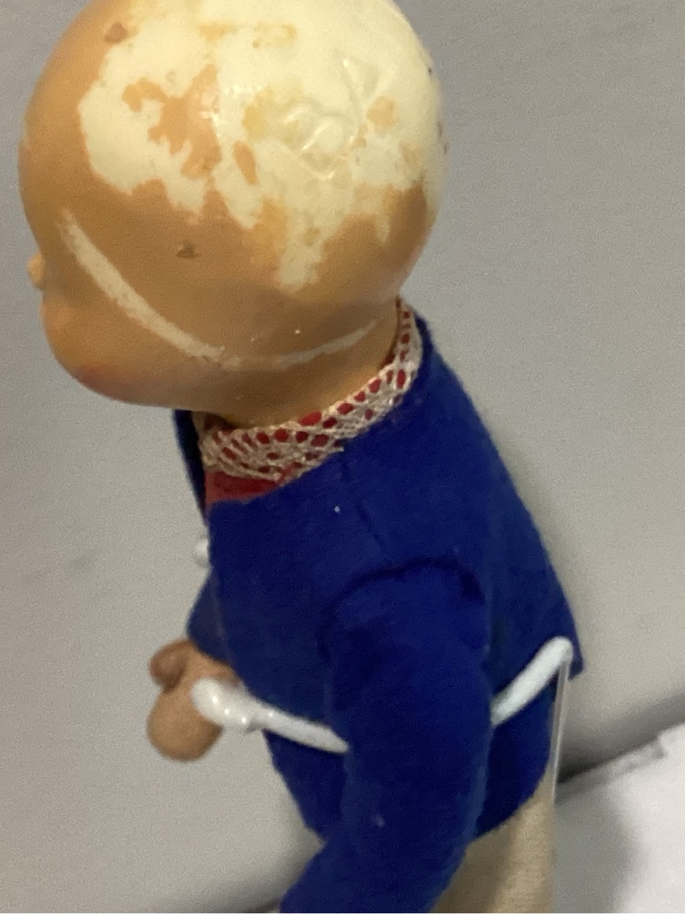 Antique Baitz doll 1920s-1930 9”s Tall Belgium boy,composition head - Picture 7 of 7